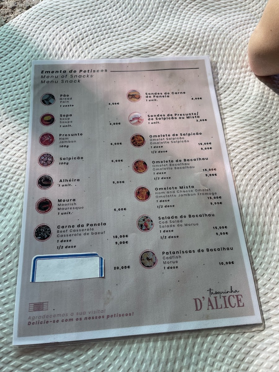 Menu Tasquinha Da Alice-1