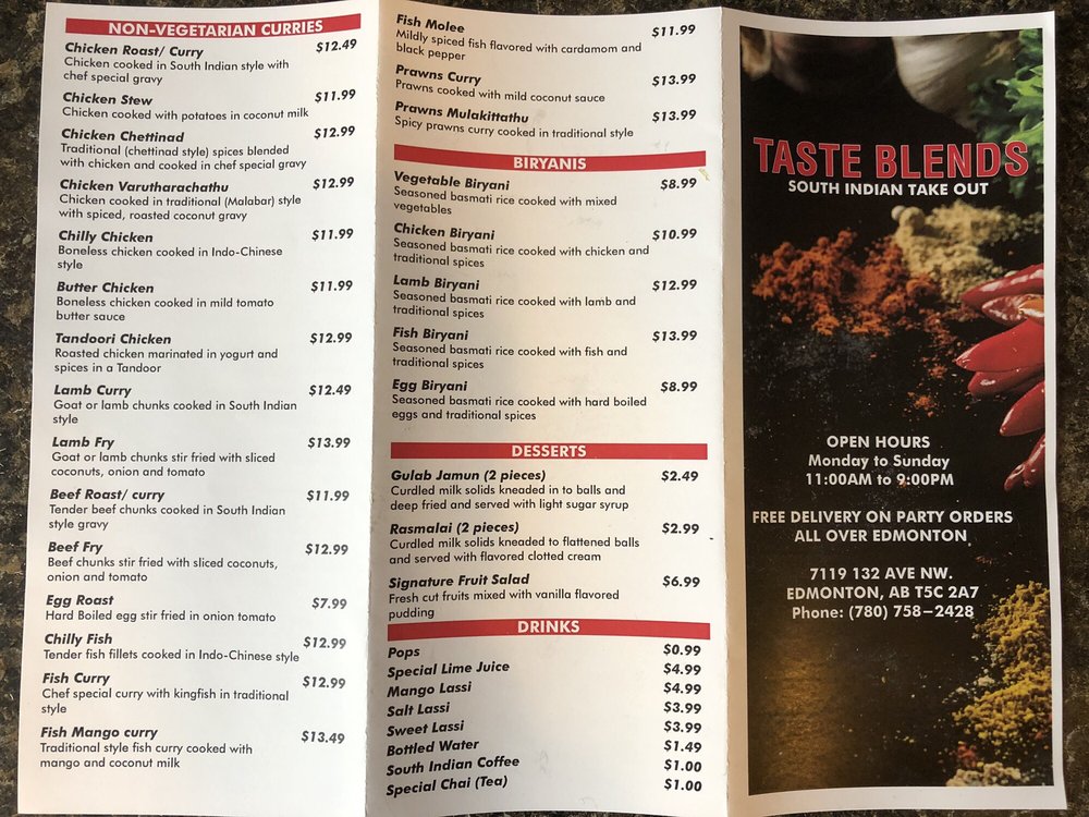 Menu Taste Blends-10