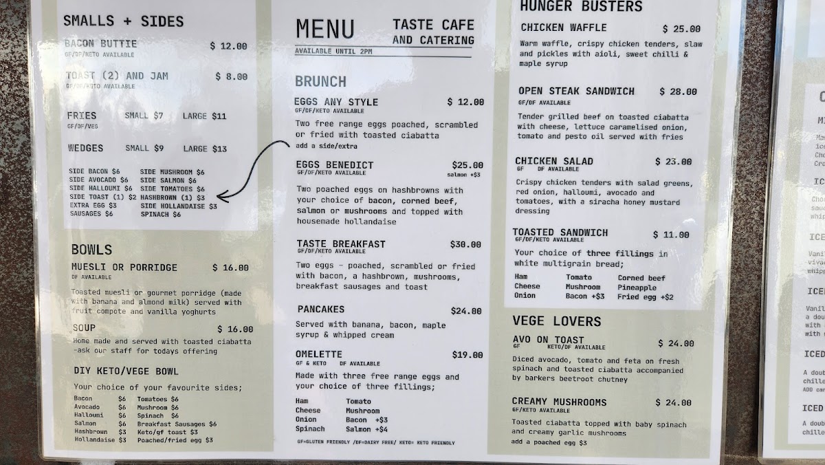 Menu Taste Cafe-2