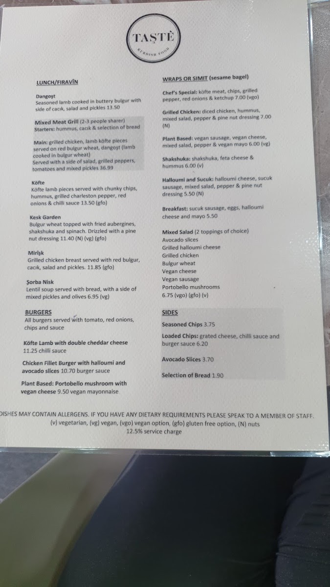 Menu Taste Kurdish Food-8