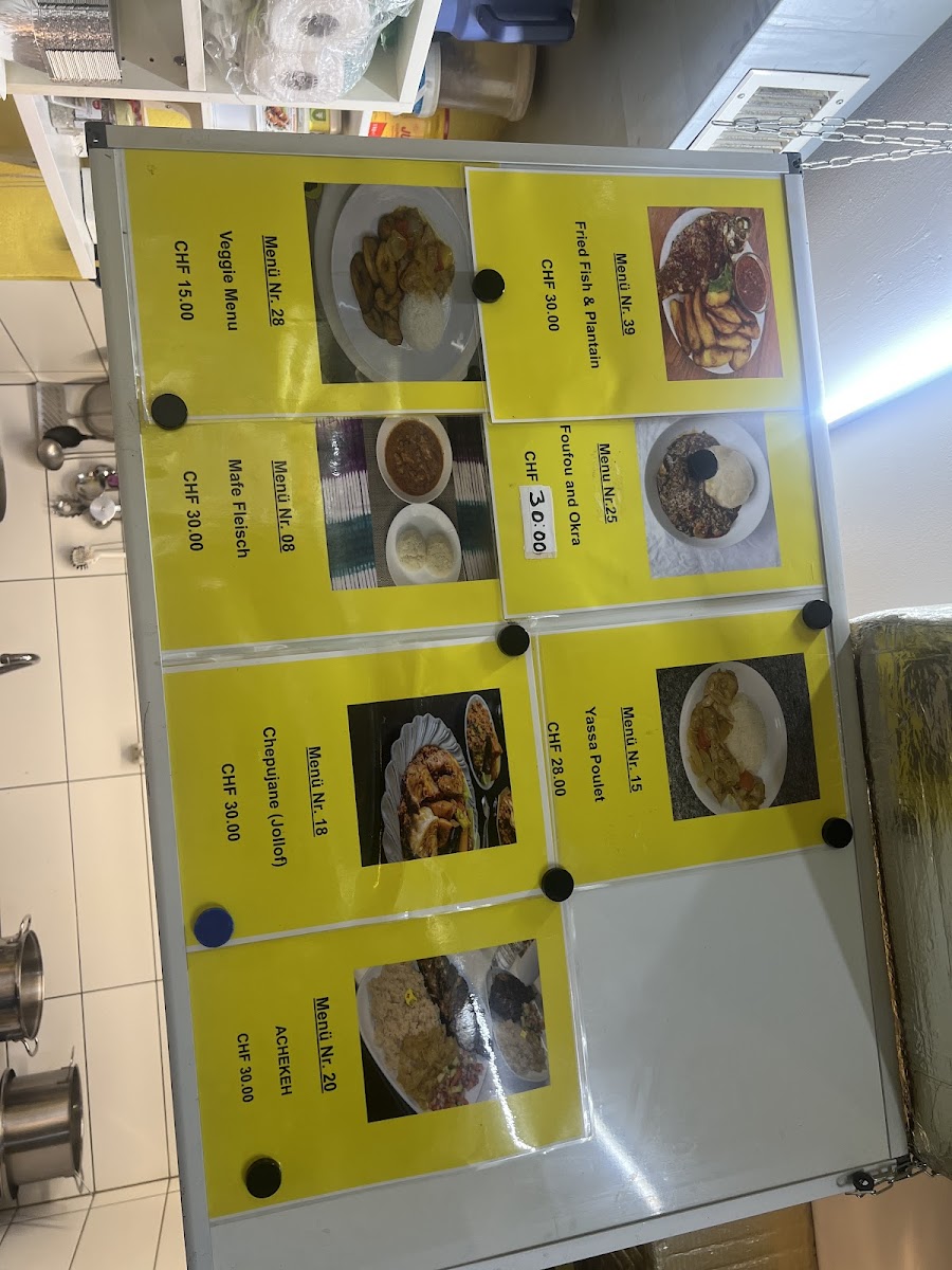 Menu Taste Of Africa-7