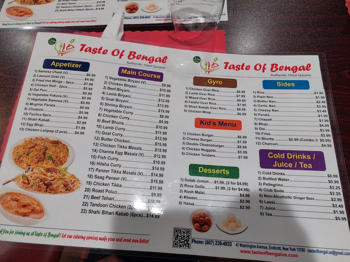 Menu Taste Of Bengal-10