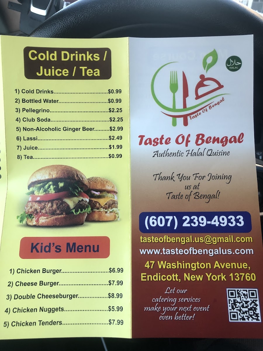 Menu Taste Of Bengal-6