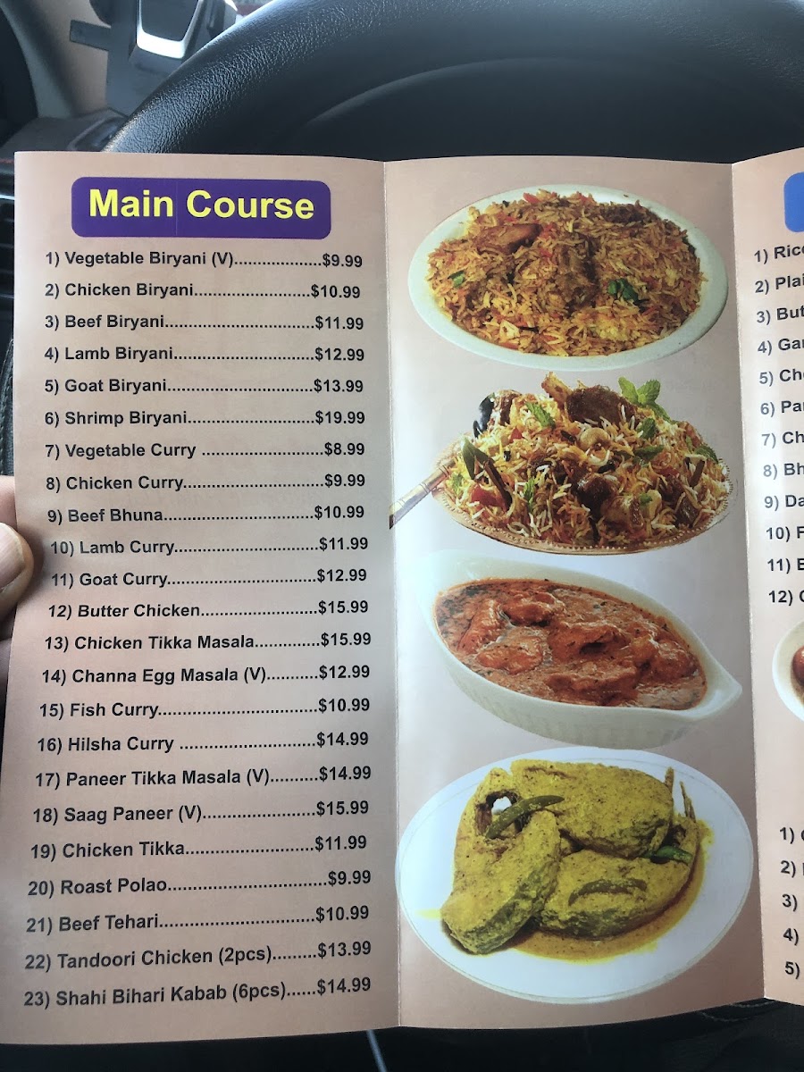 Menu Taste Of Bengal-7