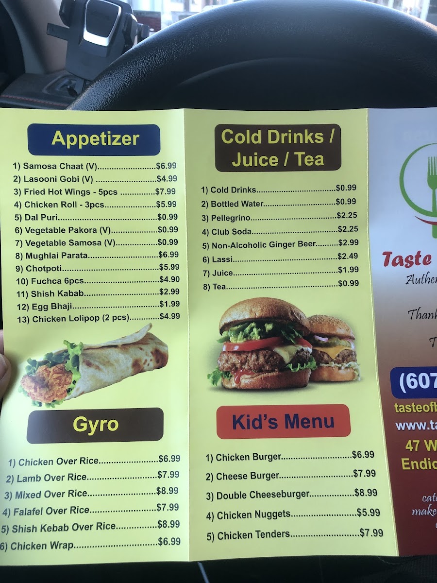Menu Taste Of Bengal-9