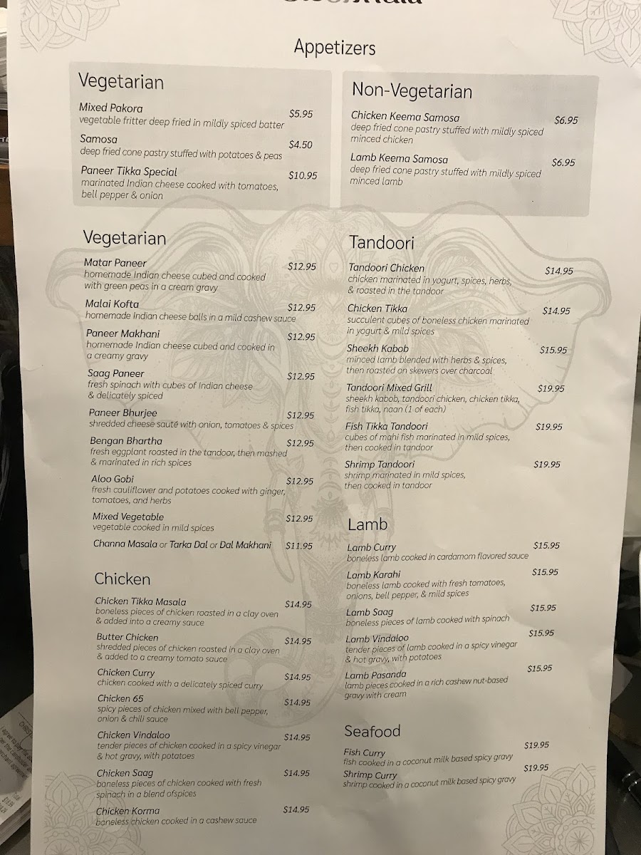Menu Taste Of India Restaurant - Banquet & Catering-7