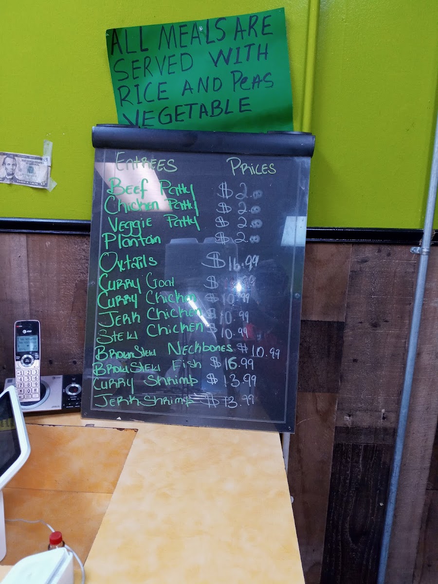 Menu Taste Of Jamaica-1