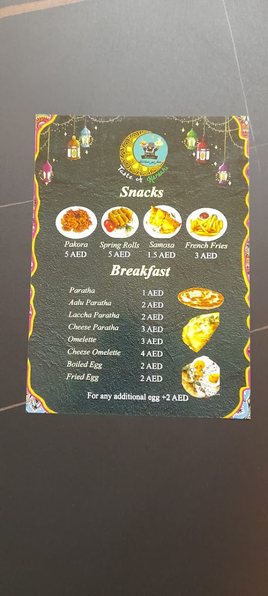 Menu Taste Of Karachi-4