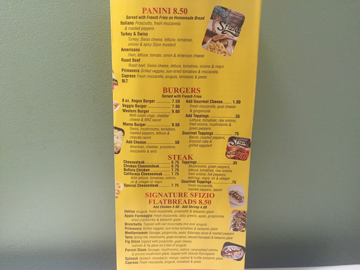 Menu Taste Of Naples 206-9