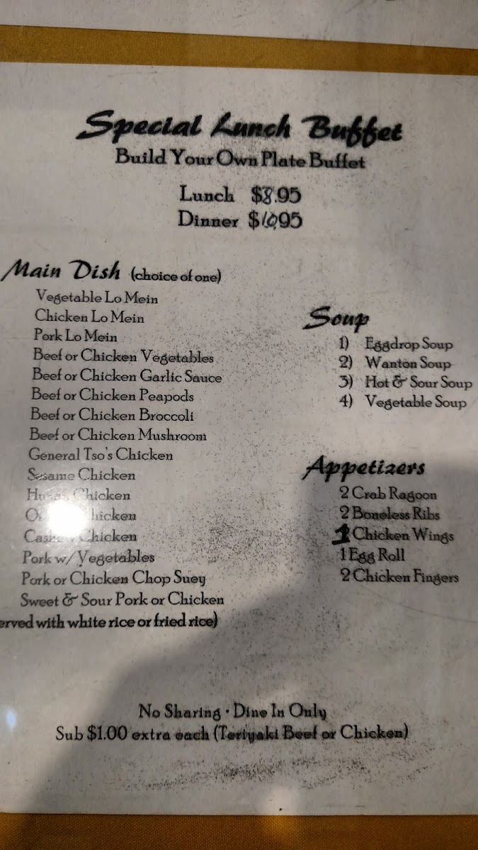 Menu Taste Of Orient-3