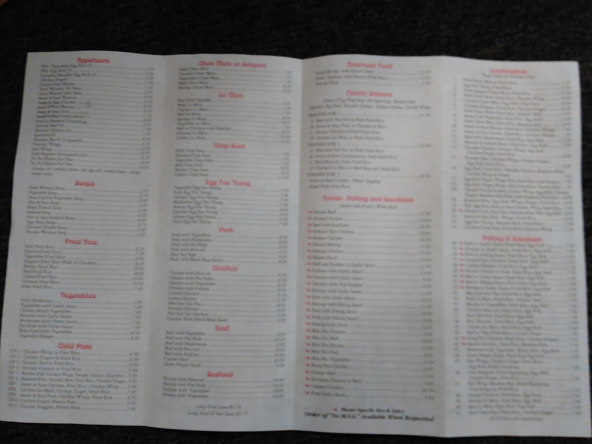 Menu Taste Of Orient-5