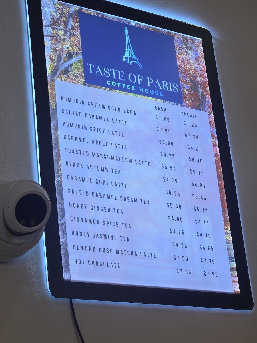 Menu Taste Of Paris Coffeehouse-2