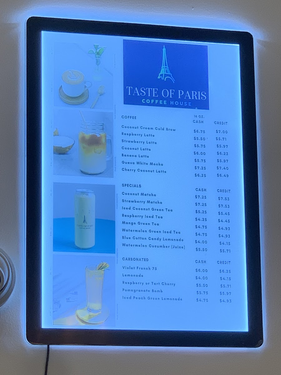 Menu Taste Of Paris Coffeehouse-4