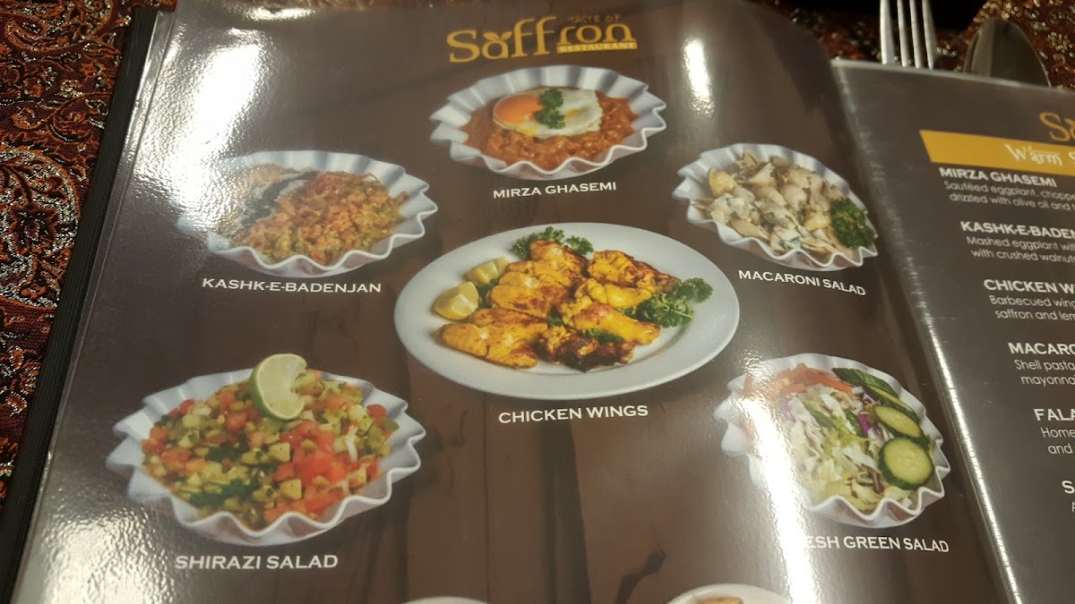 Menu Taste Of Saffron Restaurant-6