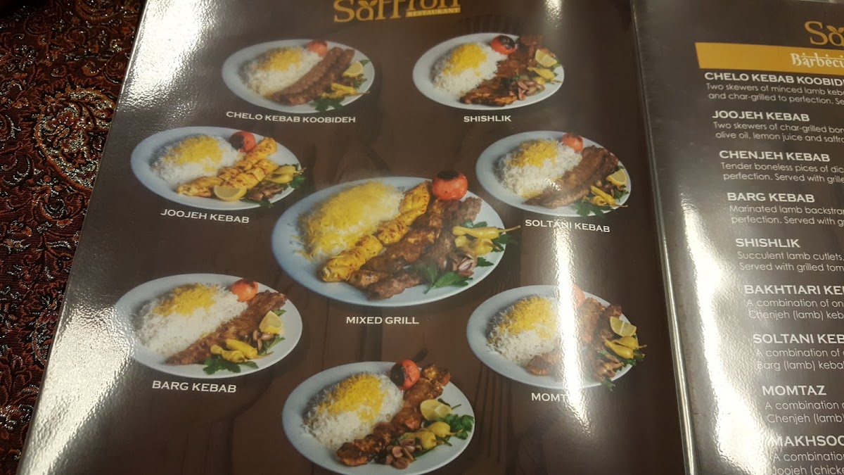 Menu Taste Of Saffron Restaurant-7