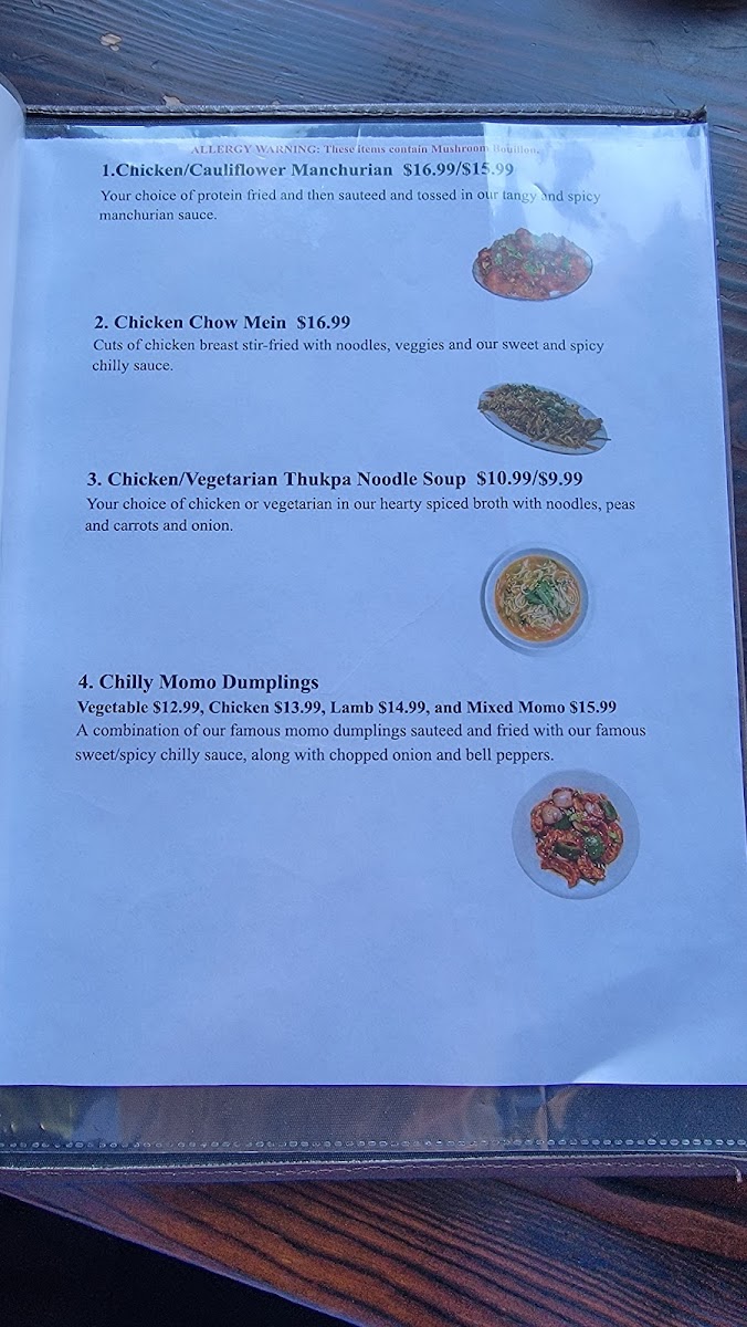 Menu Taste Of The Himalayas-3