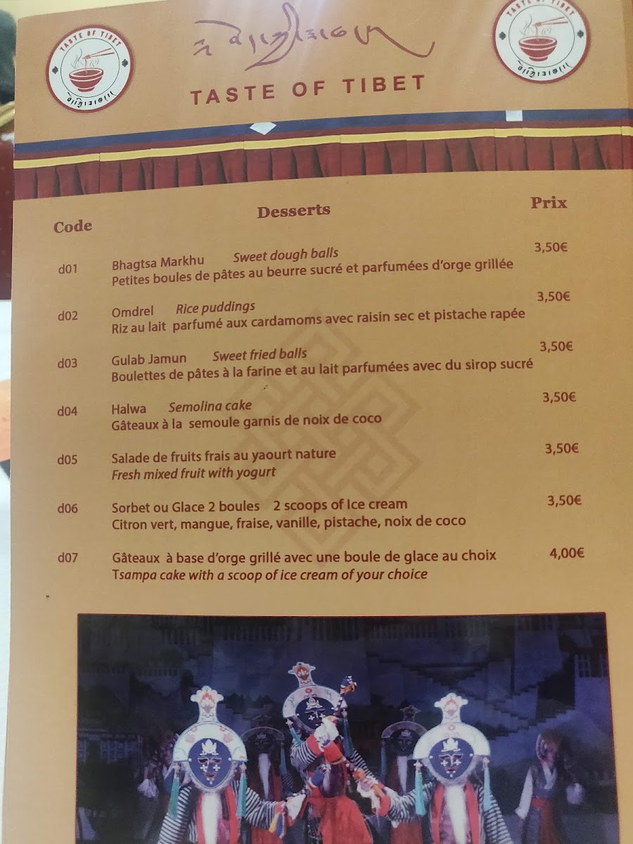 Menu Taste Of Tibet-6