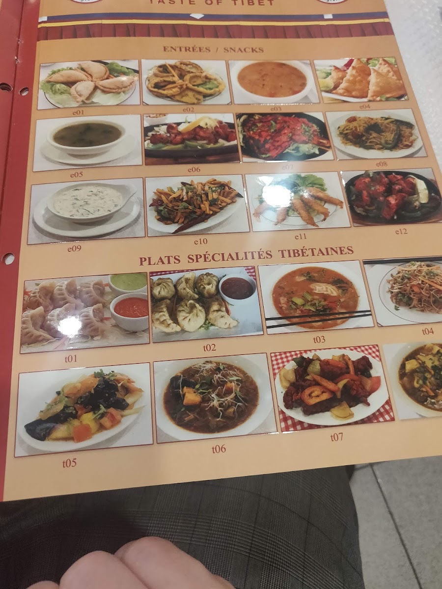 Menu Taste Of Tibet-8