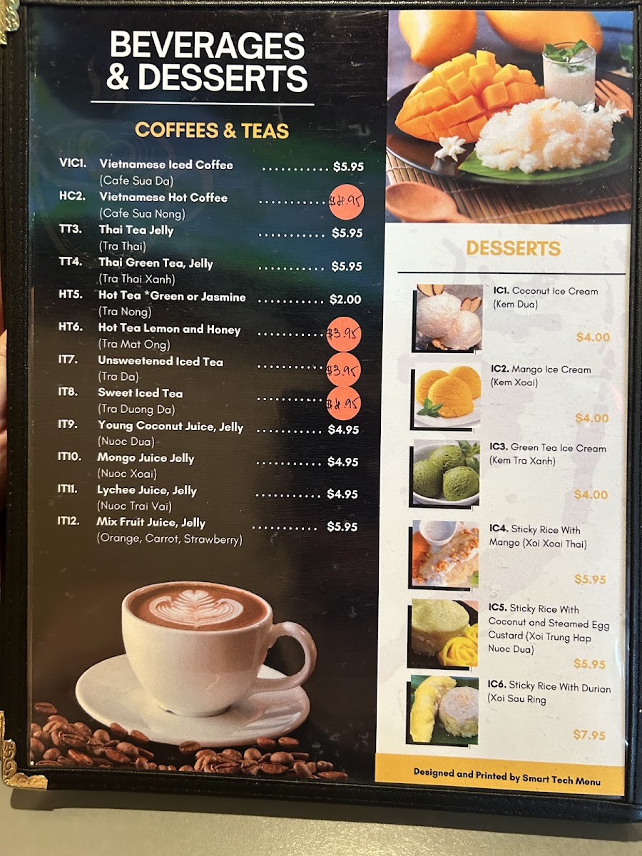 Menu Taste Of Vietnam-1