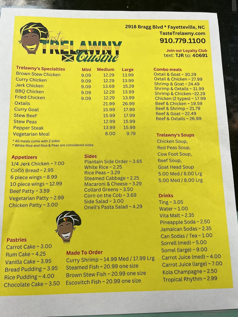 Menu Taste Trelawny Jamaican Cuisine-2