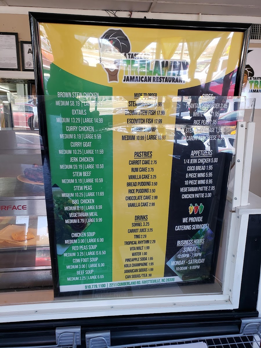 Menu Taste Trelawny Jamaican Cuisine-8