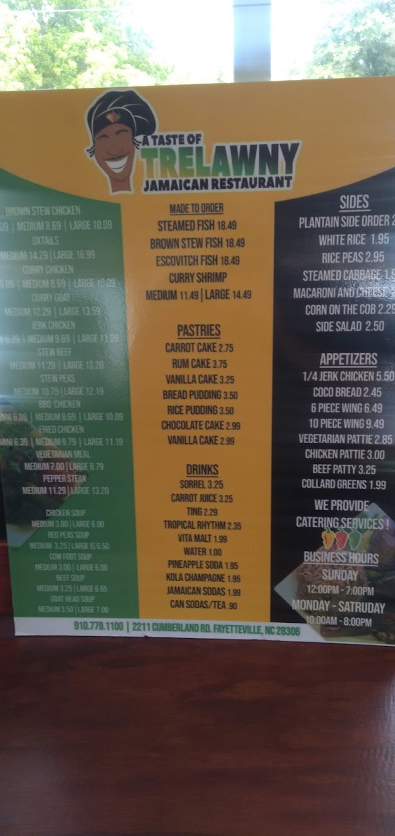 Menu Taste Trelawny Jamaican Cuisine-9