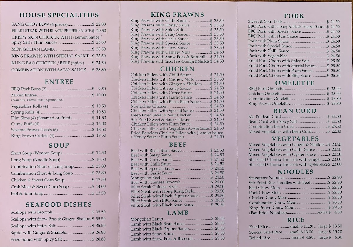 Menu Tasty Chinese Restaurant-1