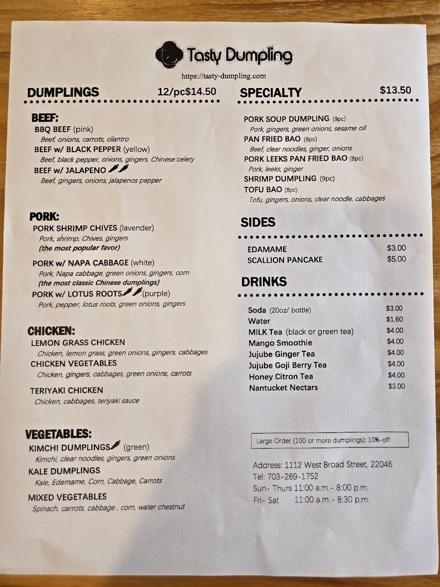 Menu Tasty Dumpling-1