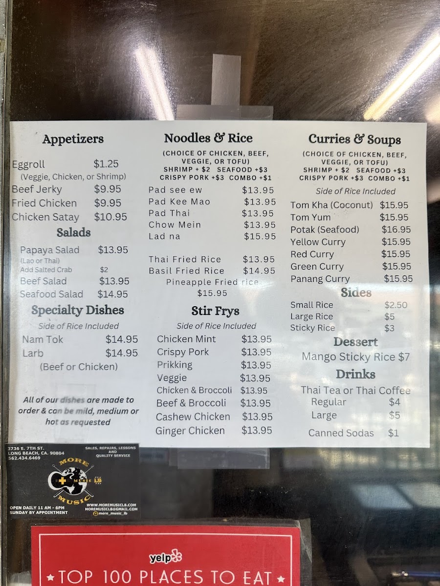 Menu Tasty Food To Go - Thai & Lao-8