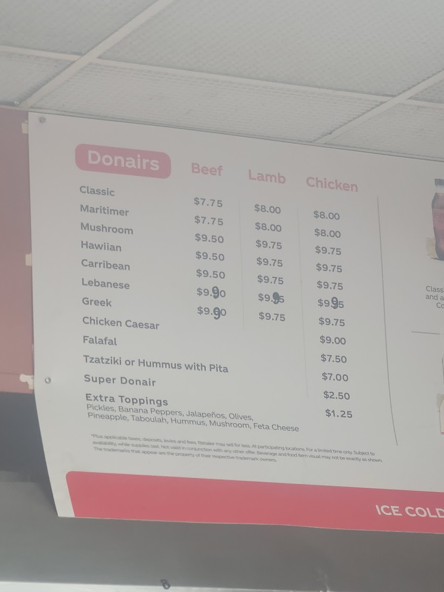 Menu Tasty Honkin Donairs-3