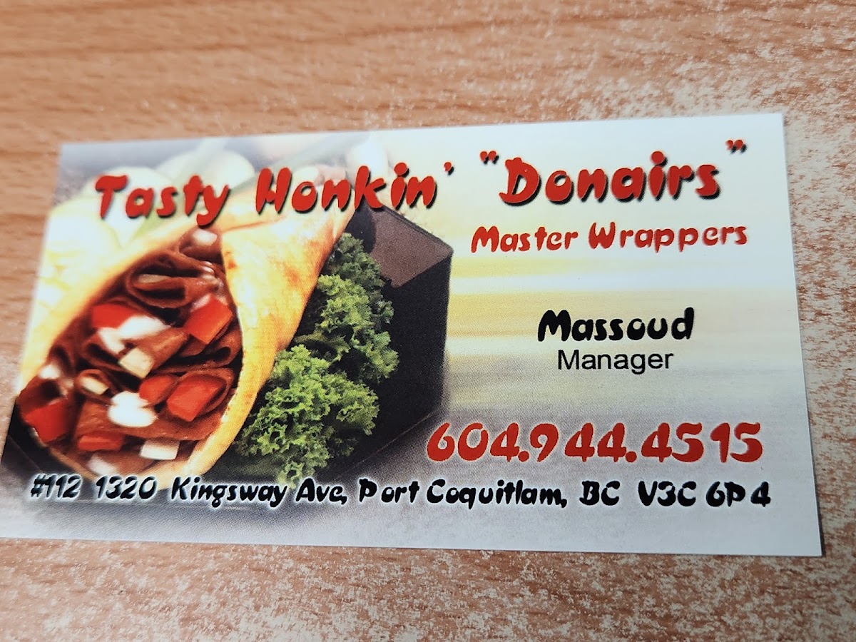 Menu Tasty Honkin Donairs-6