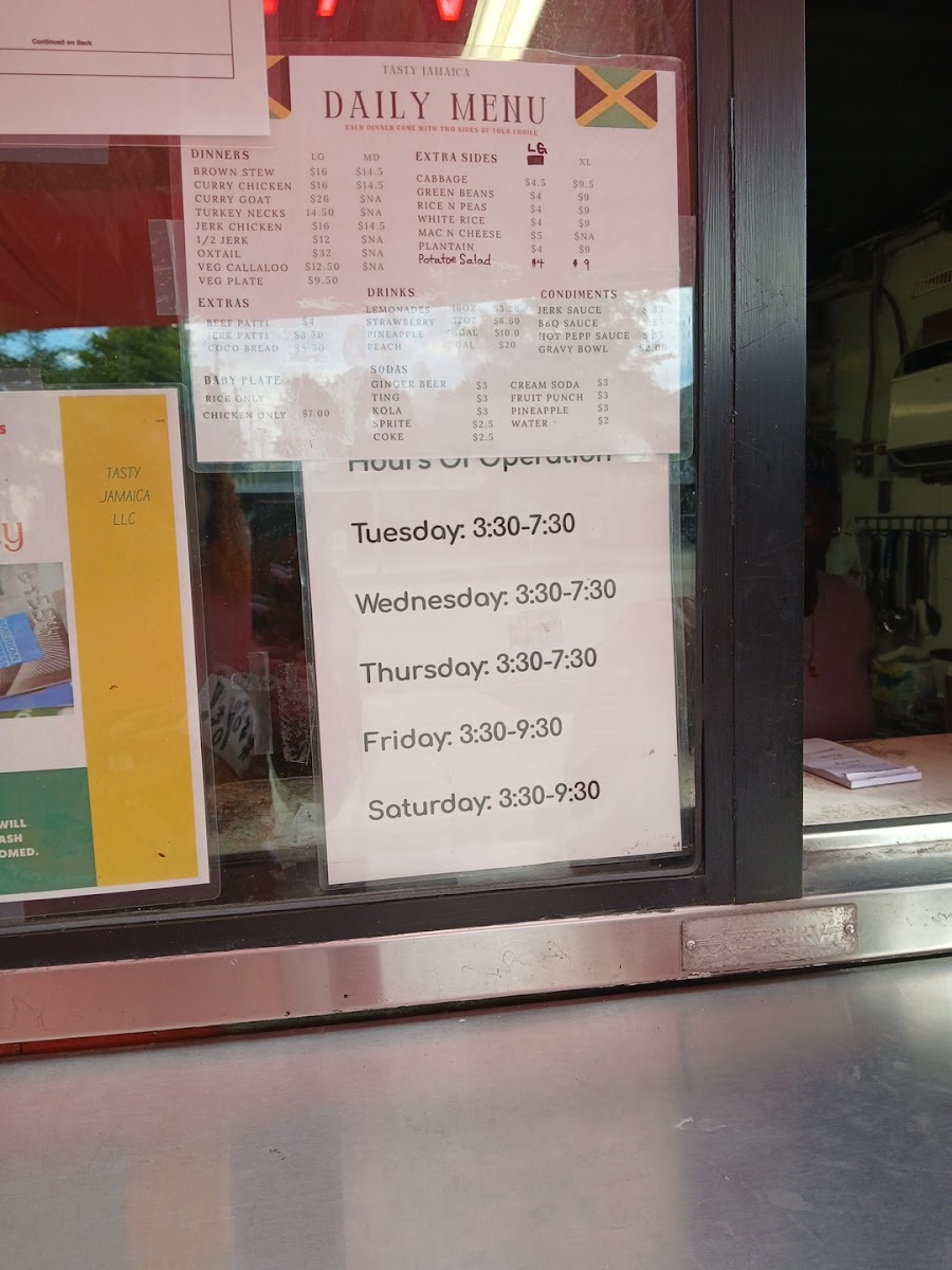 Menu Tasty Jamaica Llc-1