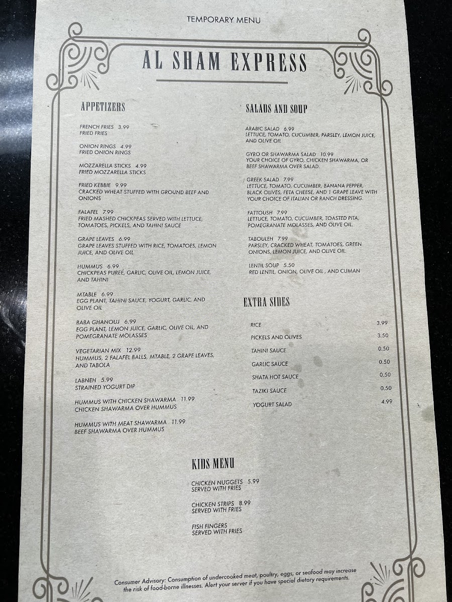 Menu Tasty Mediterranean Grill-4