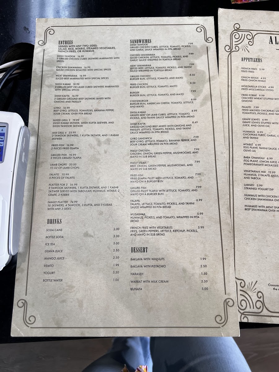 Menu Tasty Mediterranean Grill-5