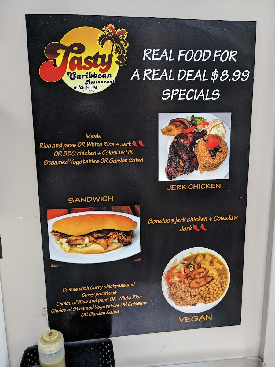 Menu Tasty's Caribbean Cuisine-1