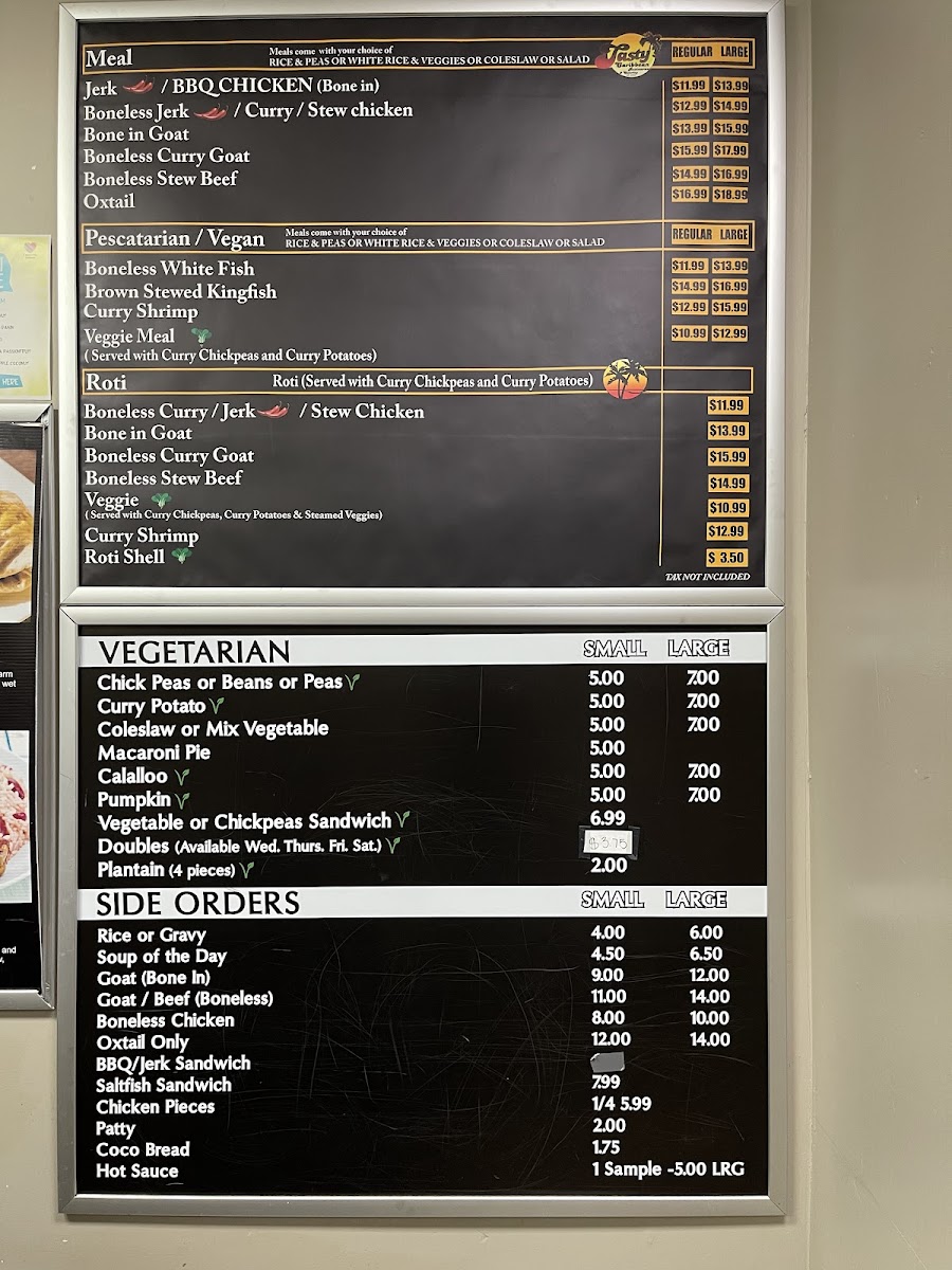 Menu Tasty's Caribbean Cuisine-3