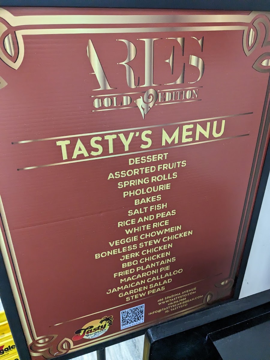 Menu Tasty's Caribbean Cuisine-5