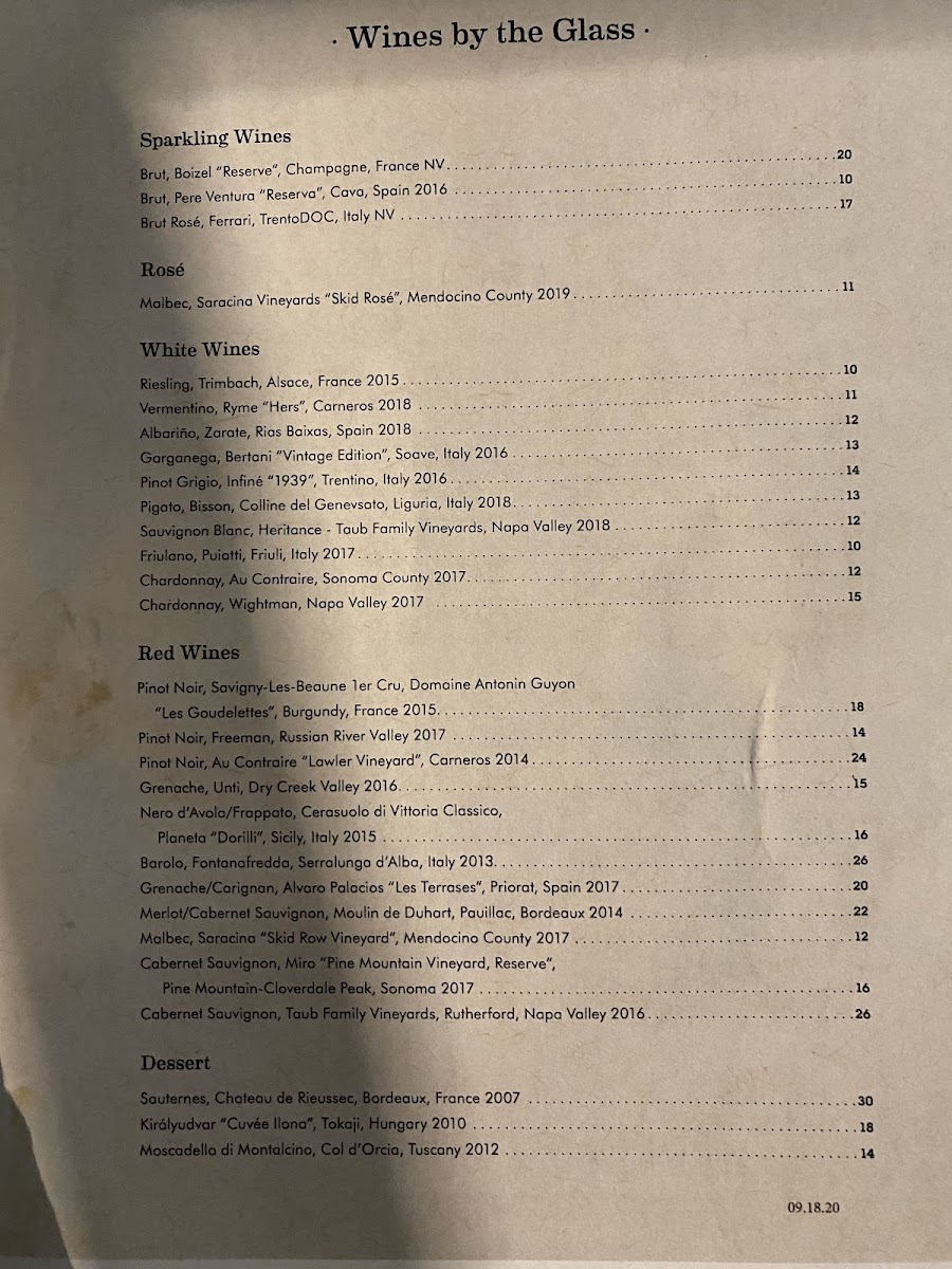 Menu Taub Family Outpost-3