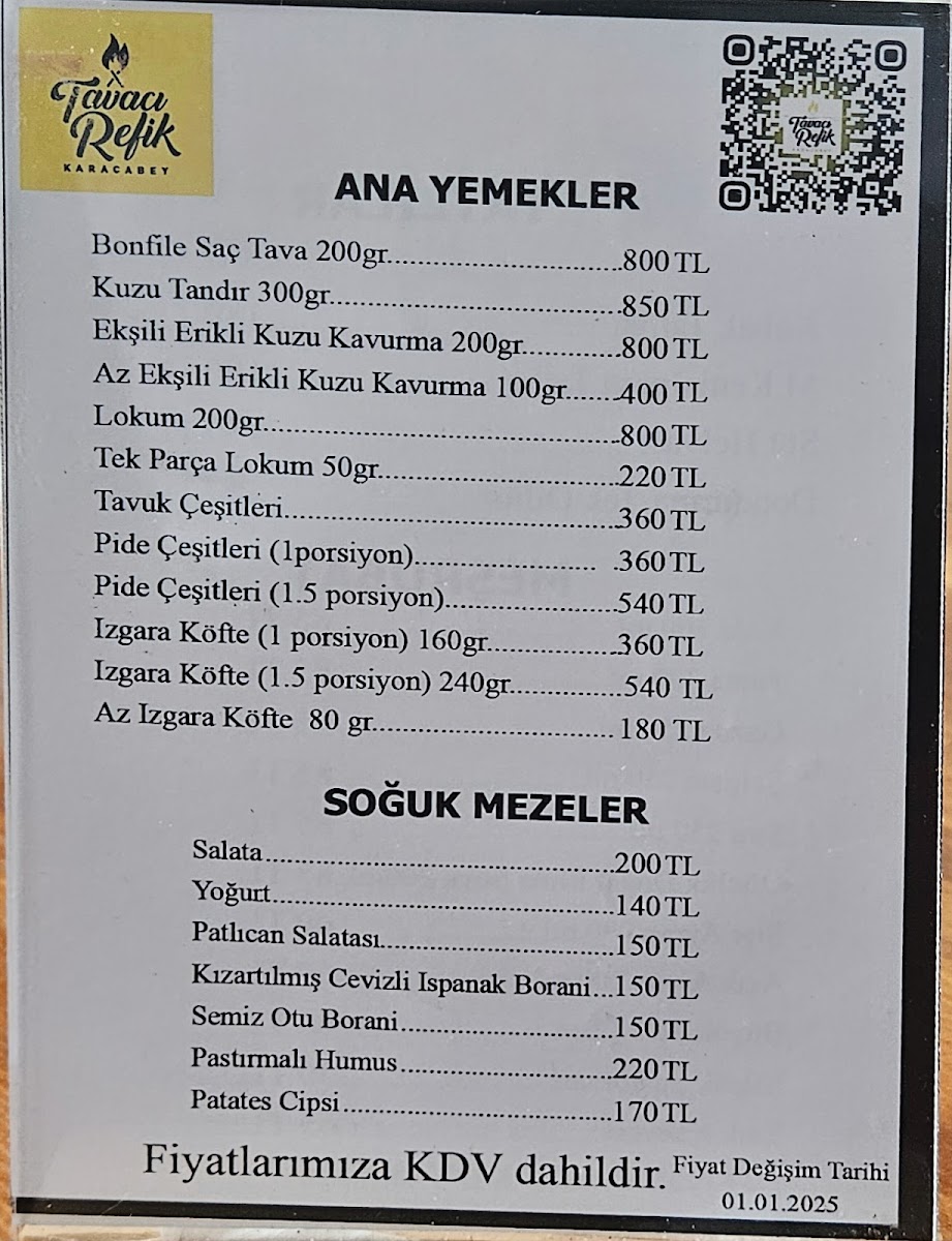 Menu Tavacı Refik-2