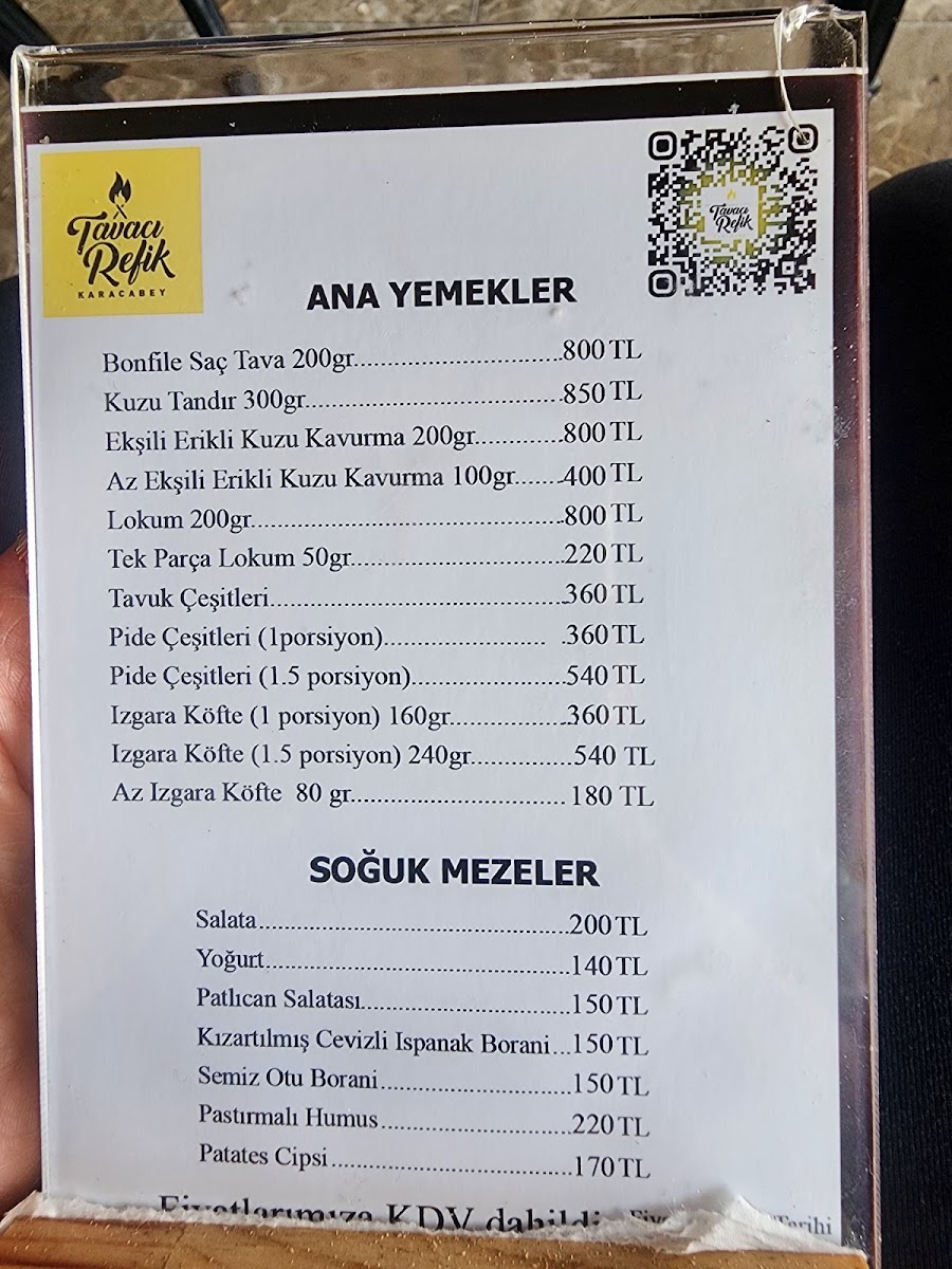 Menu Tavacı Refik-3