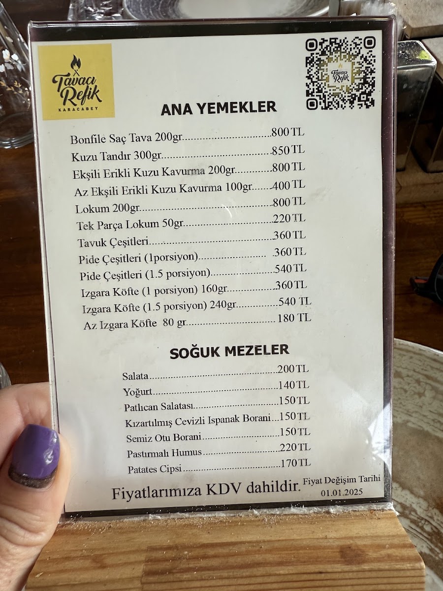 Menu Tavacı Refik-7