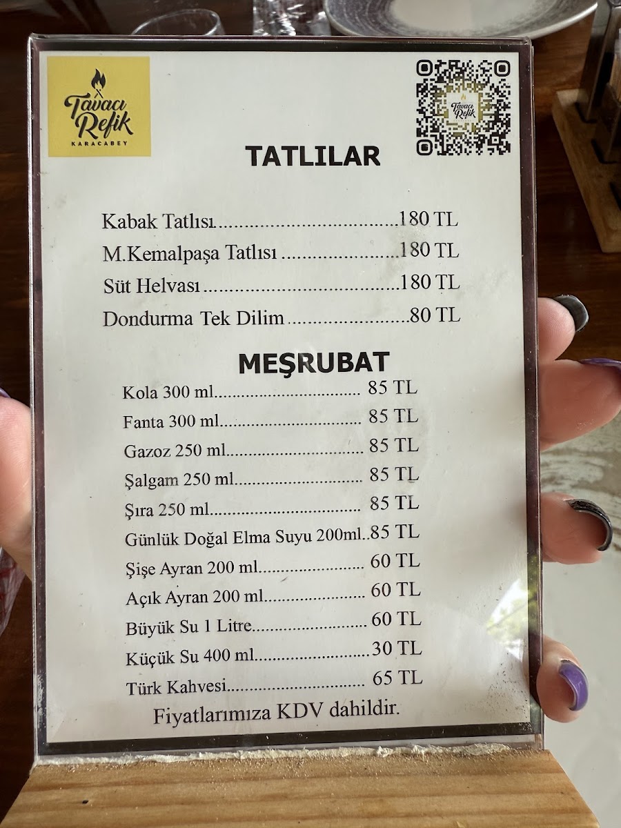 Menu Tavacı Refik-9