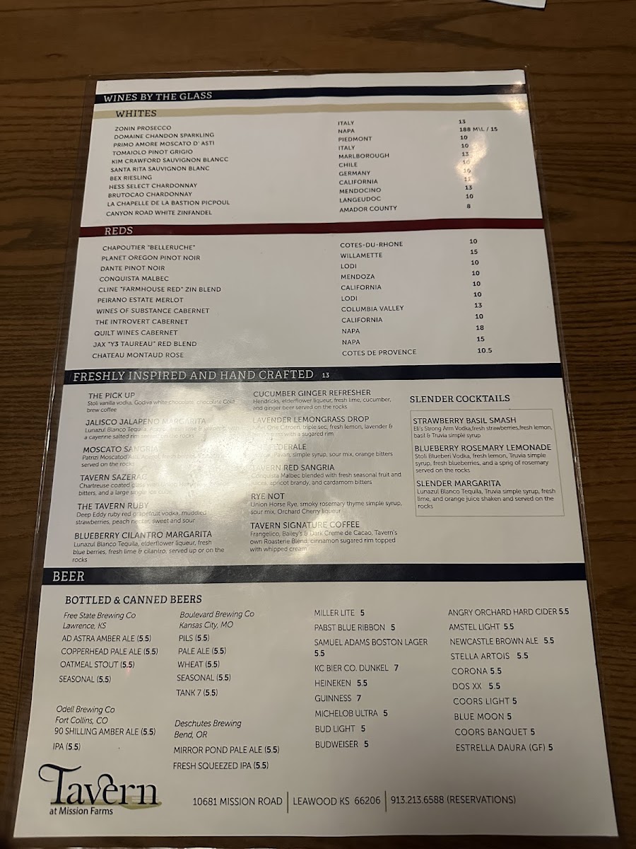 Menu Tavern At Mission Farms-10