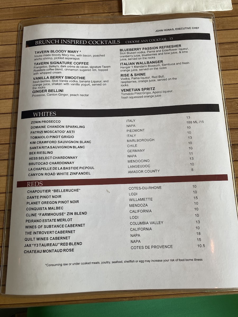 Menu Tavern At Mission Farms-8