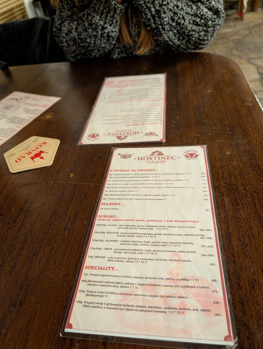 Menu Tavern On Kamýku-2