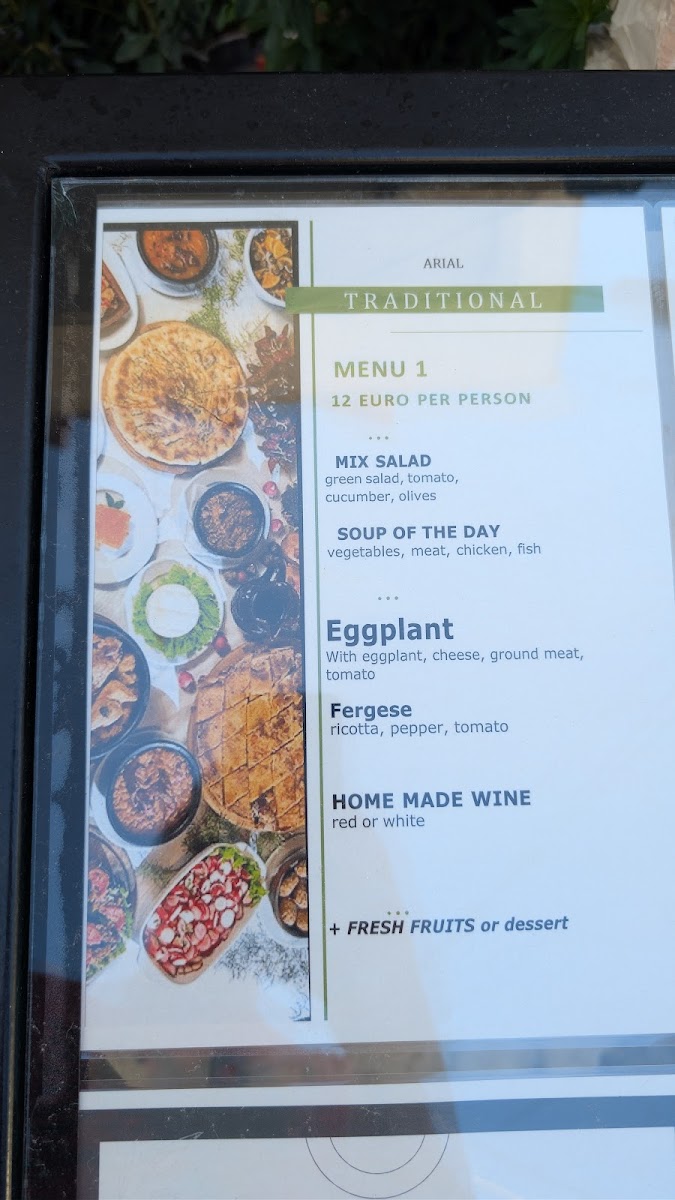 Menu Taverna Arial-10