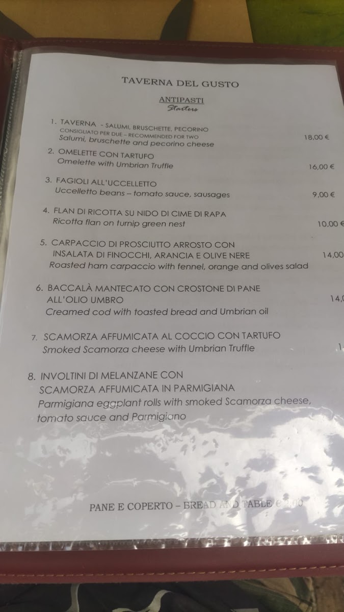 Menu Taverna Del Gusto-5
