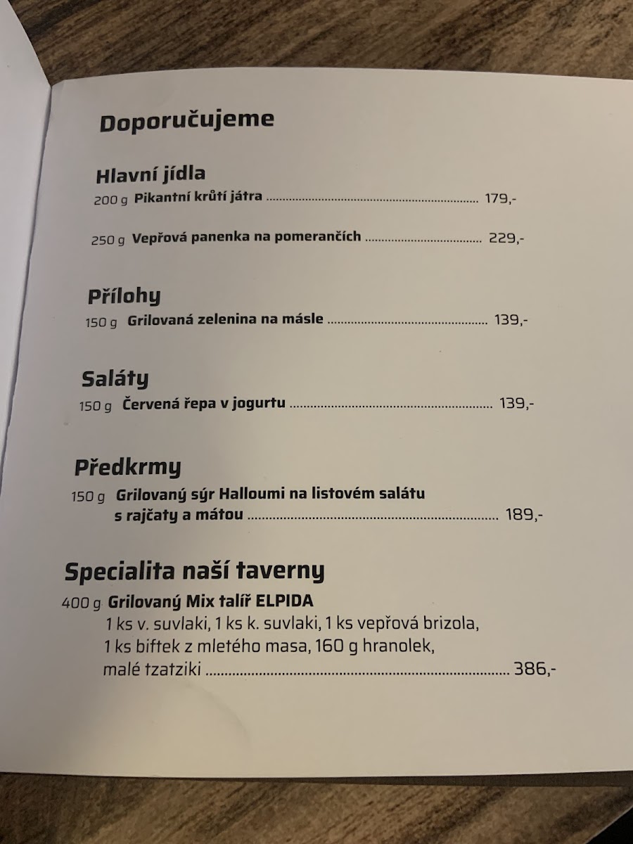 Menu Taverna Elpida - Řecká Restaurace-3