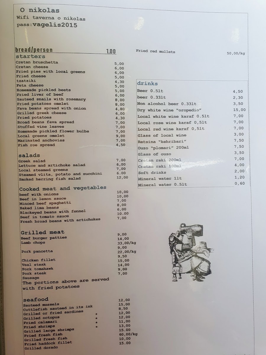 Menu Taverna ' O Nikolas'-5