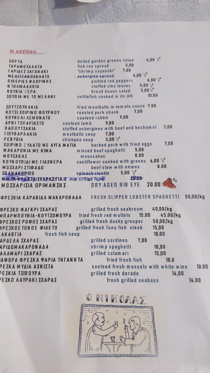 Menu Taverna ' O Nikolas'-8